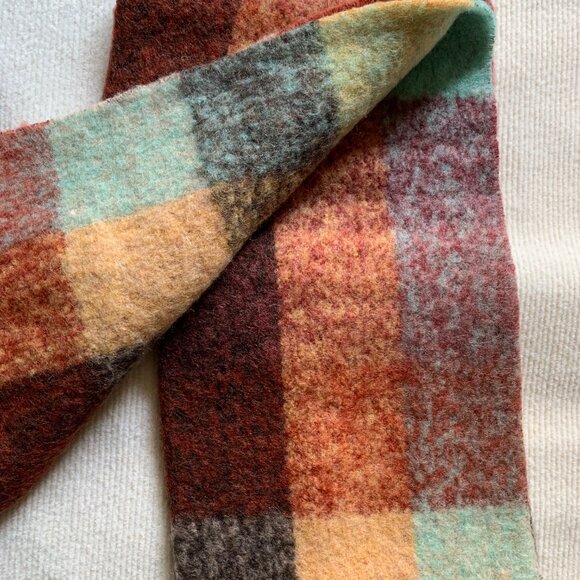 Acne Studios Checked Wool Scarf - Picture 7 of 7